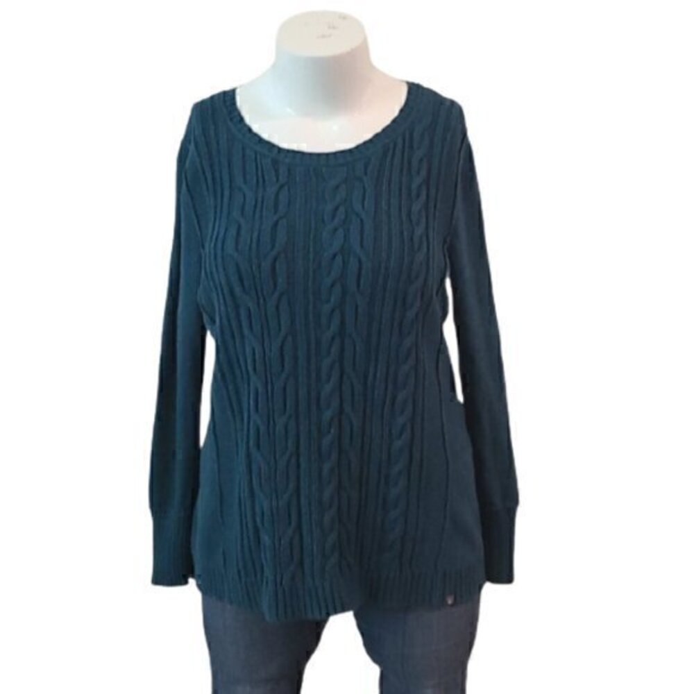 [Eddie Bauer] Cable Knit Sweater - Size 2XL